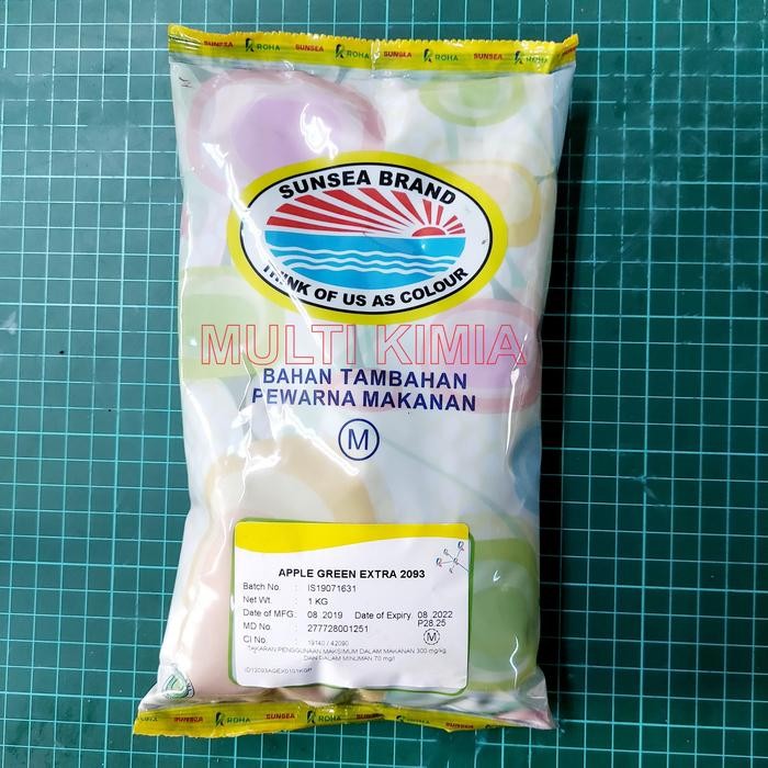 

Pewarna Makanan-Minuman APPLE GREEN-HIJAU APEL 2093 Merk Lautan Luas