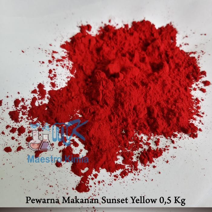 

Pewarna Makanan Bubuk ORANGE / Sunset Yellow Merk DYCO 500 gram