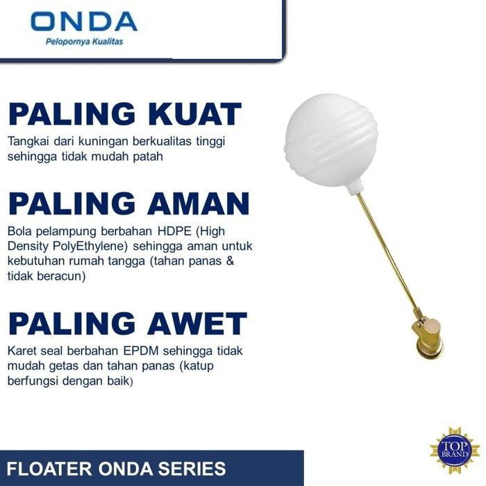 Pelampung Air 1" Onda/Floater Pelampung 1" Onda/Pelampung Bola Onda New Stok