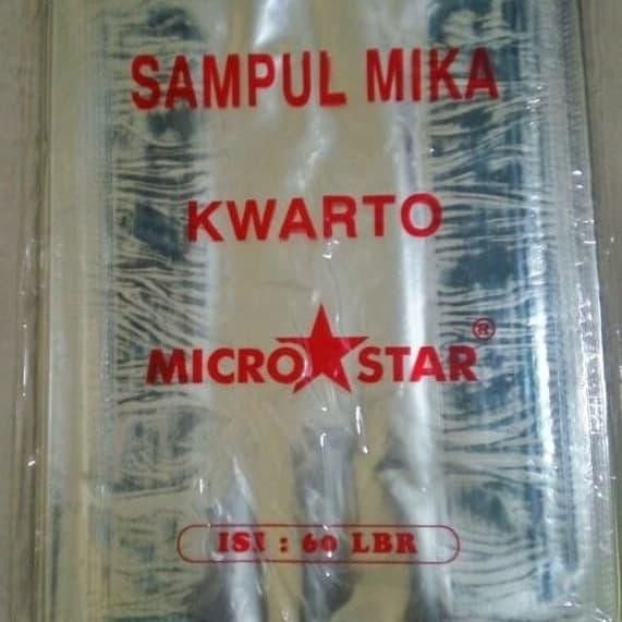 

Sampul Mika Plastik Micro Star Kwarto Untuk Buku Sidu Kecil Per Pack