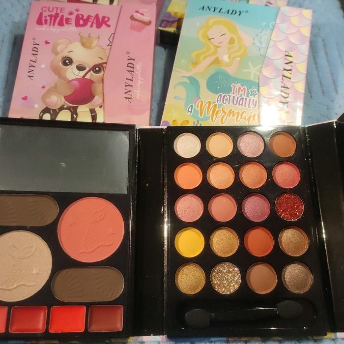 eyeshadow Blusher highlighter eyebrow powder lipstick ANYLADY Wajah