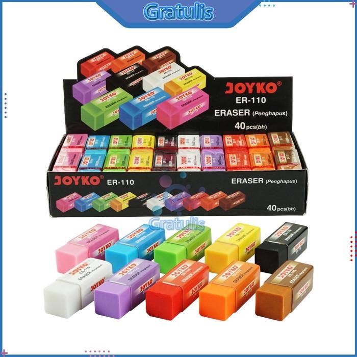 

TERLARIS PENGHAPUS PENSIL KECIL [ER-110/40 PCS] / STIP 2B ERASER PENCIL [1 BOX] / ALAT TULIS SEKOLAH