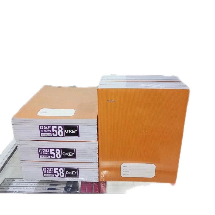 

ASLI Okey Craft Buku Tulis 58 Lembar - Buku Sampul Sekolah Plus Sampul Stationery - Paper Alat