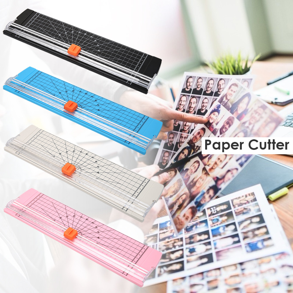 

Plastic Base Paper Trimmer Portable A4 Paper Cutting Machine Photo Cutter Scrapbook Blade Home