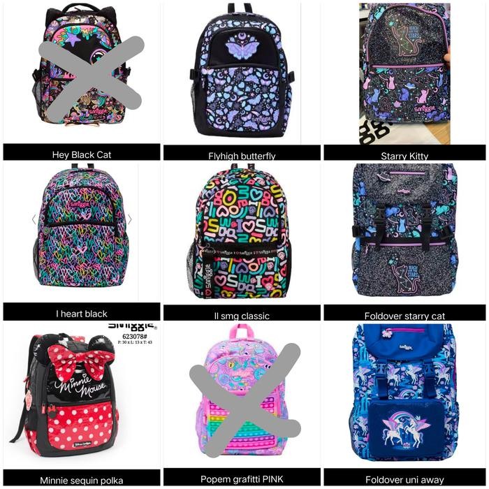 TAS RANSEL SMIGGLE BOY - GIRL/ TAS SMIGGLE PEREMPUAN/ KADO ULTAH ANAK