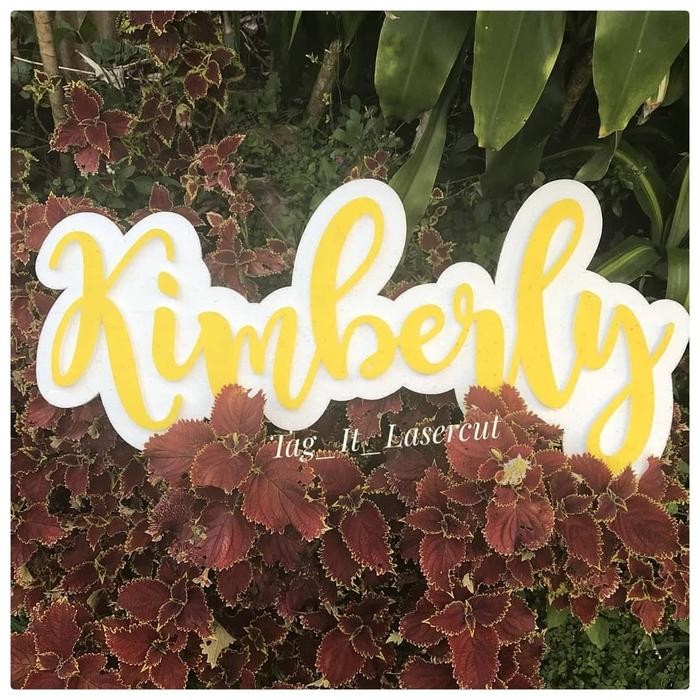 Custom Nama Banner Styrofoam Sterofoam Ultah Anak Birthday Dekorasi La