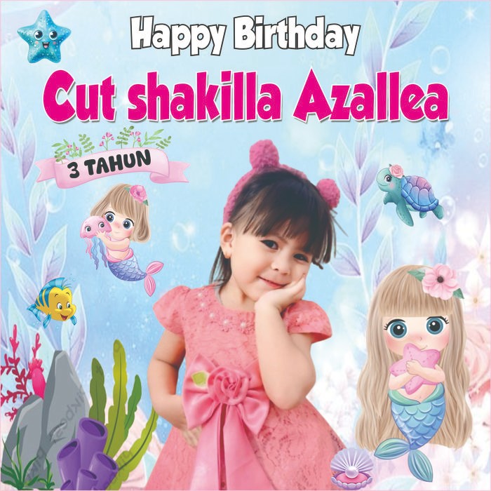 Banner Ulang Tahun Anak Spanduk Khitan Tedak Siten souvenir custom