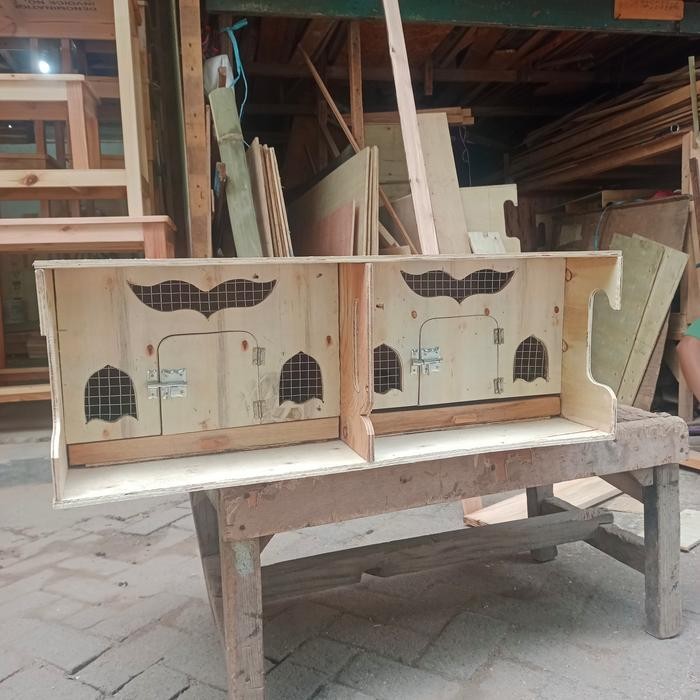 kandang burung dara 2 pintu