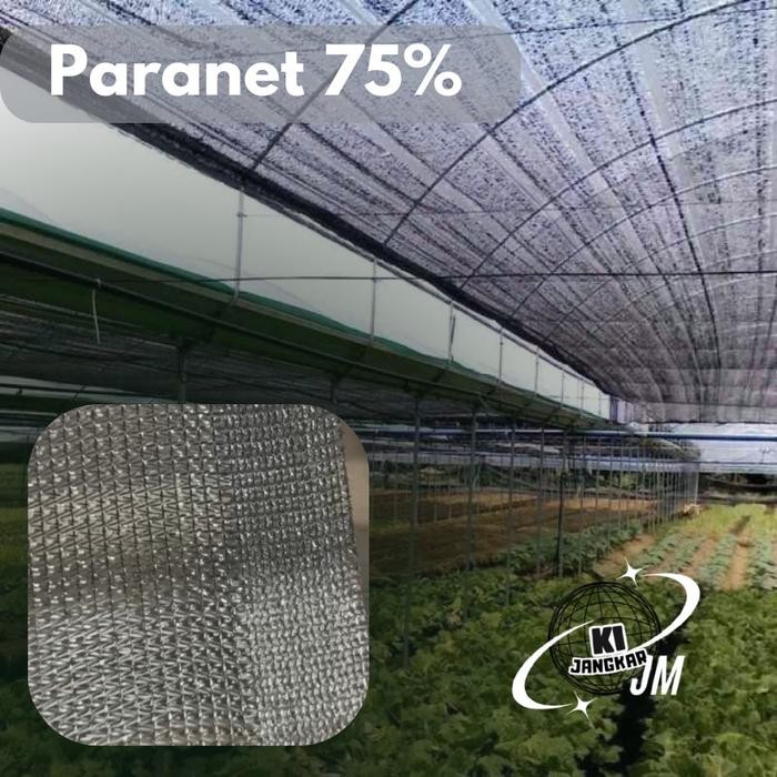 Jaring Paranet 75%, Anti UV, Ukuran [ Panjang 10 m x Lebar 3 m ] Tanaman / Rumah Pupuk