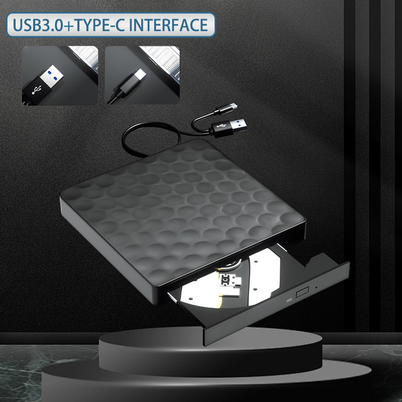 3D External Blu Ray Drive Support 50G Disc Bluray Drives, BD/CD/DVD -/+RW Player Reader Burner for