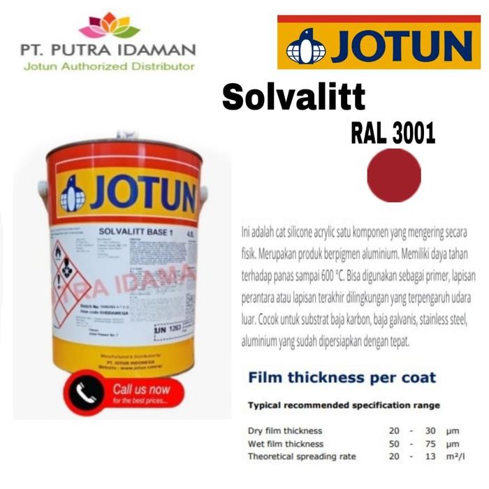 JOTUN CAT TAHAN PANAS / SOLVALITT 5 LITER / RAL 3001