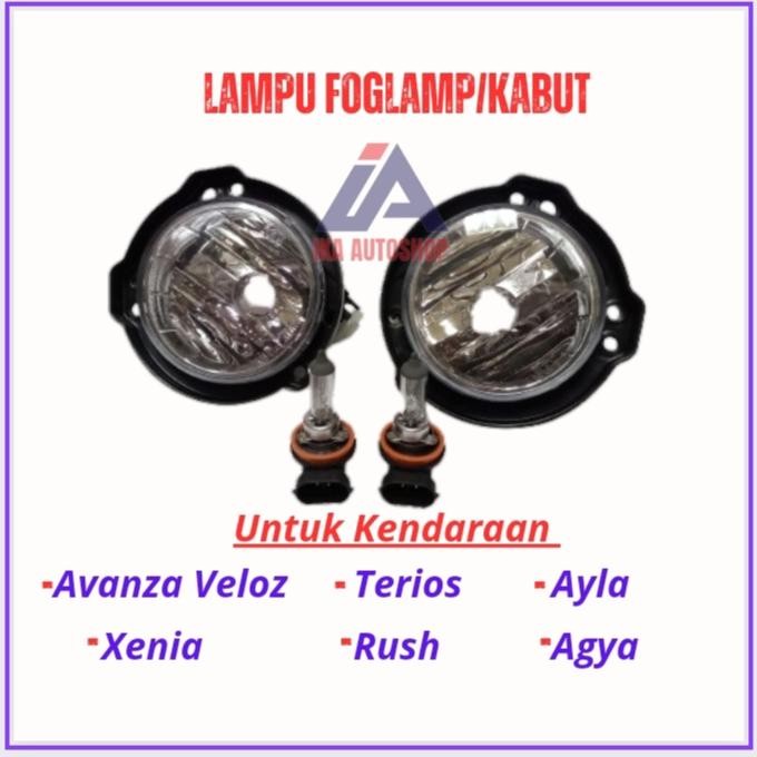 FOGLAMP LAMPU KABUT ALLNEW AVANZA BREKET BOHLAM 2012 2013 2015 -2021
