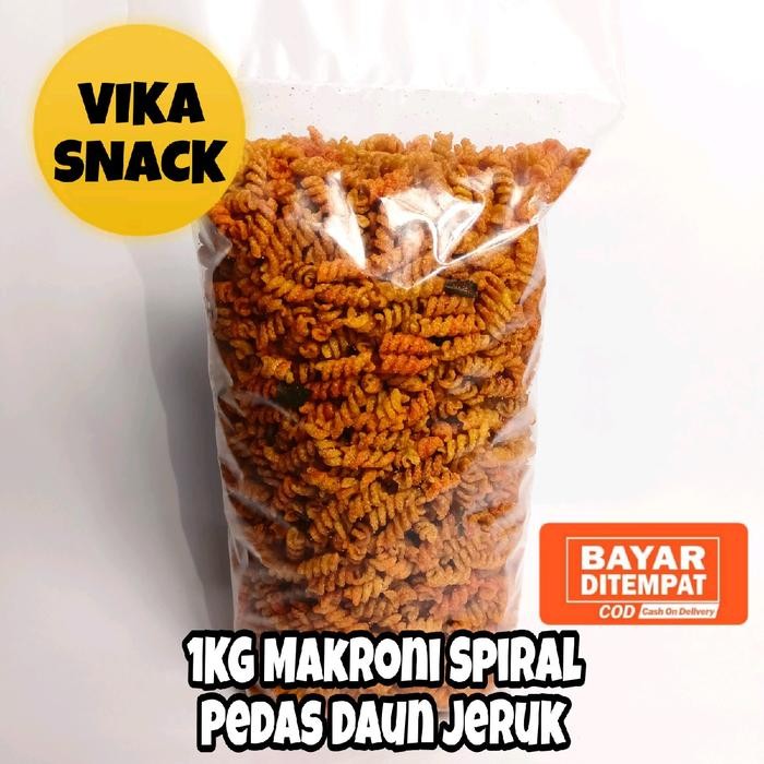 

1KG Makaroni Spiral Pedas Daun Jeruk