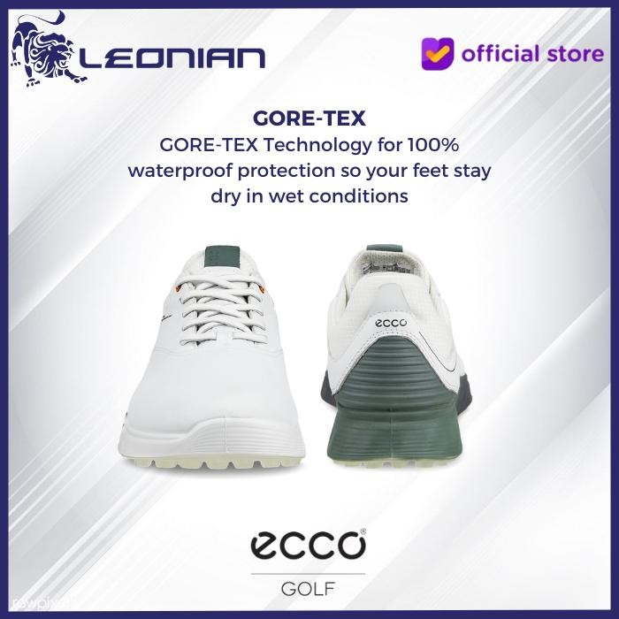 Sepatu Golf Ecco M Golf S-Three White - Golf Shoes