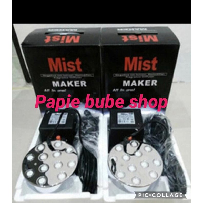 Mesin kabut mist maker 12 mata bulat embun uap humidifer walet