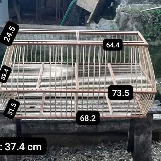 Kandang Dongdang Harta Karun 4 Pintu Kayu Ulin