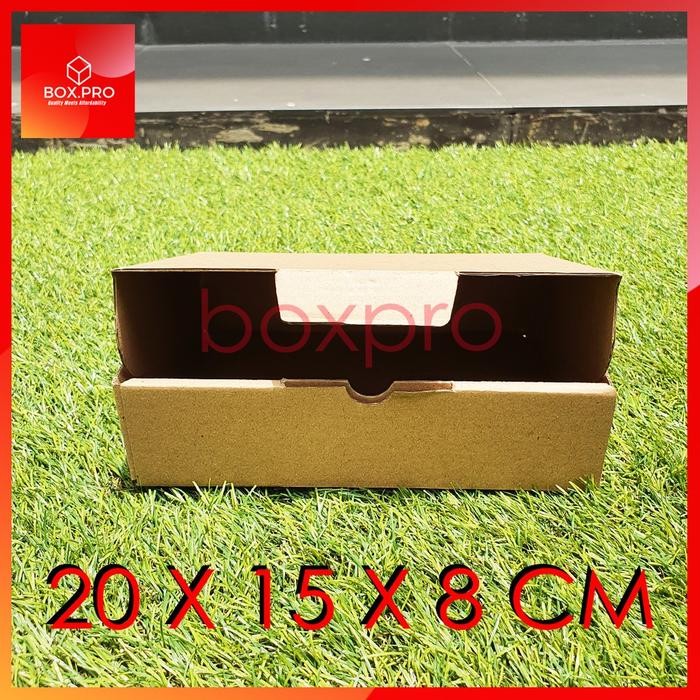 (Allthebest) Kardus Dus 20x15x8 cm (ECER) Die Cut Box pizza Kotak Packing Aksesoris Baju Makanan