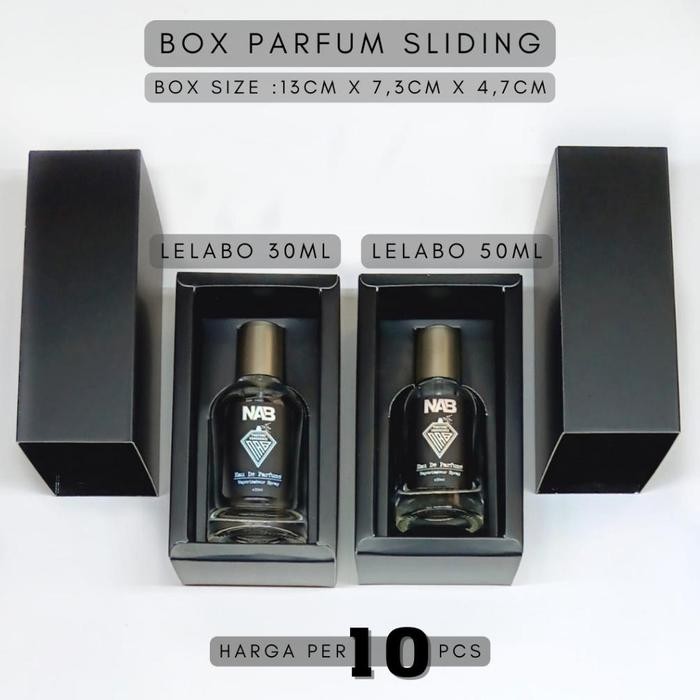 Parfume BOX PARFUM SLIDING LELABO HITAM DOFF 30ML DAN 50ML / BOX KEMASAN