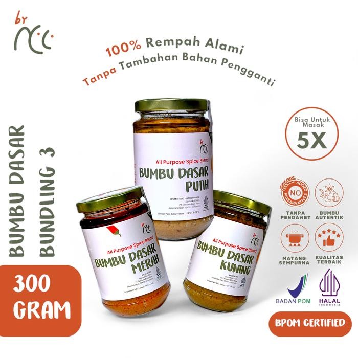 

TERLARIS NCC Bundling 3 Bumbu Dasar Cita Rasa Khas Nusantara 3x300gr READY STOCK