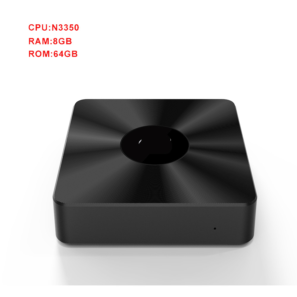 Fanless CPU Intel N3350 MINI PC ,Windows 10 Pro  8GB RAM 64GB ROM ,WiFi HD VGA Dual-Screen Display