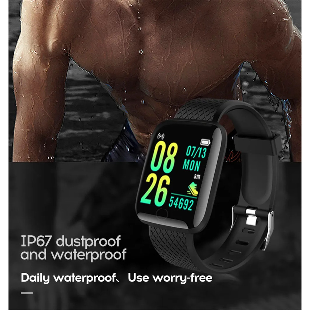 116Plus Smartwatch Sports Wristband D13 Color Screen Sports Step Counter Bluetooth Reminder Heart