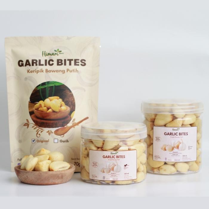 

PAGAMART HIMARI KERIPIK BAWANG PUTIH UTUH GARLIC BITES PRODUK LOKAL CEMILAN CRISPY KRIPIK KERING