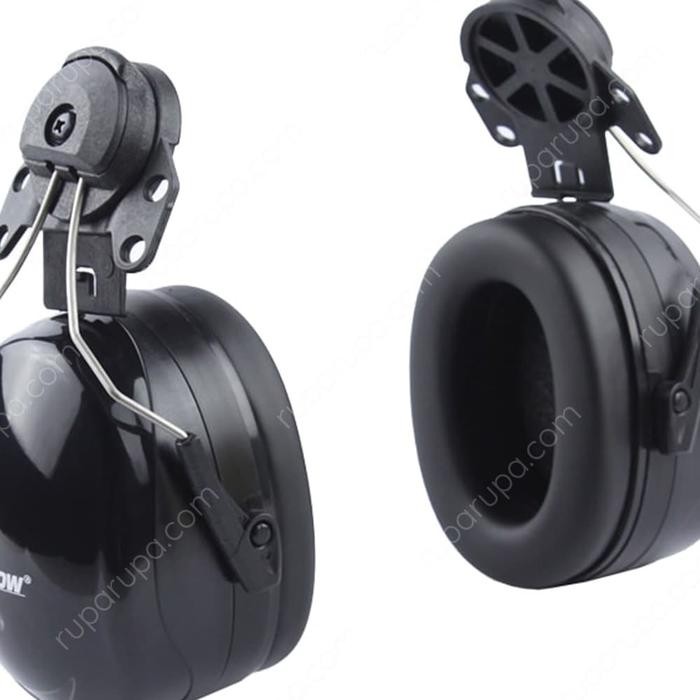 Krisbow Earmuff Safety Helmet Cap Mounted 30 Db Penutup Telinga