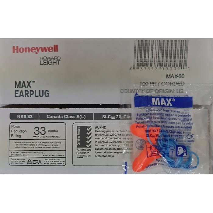 Earplug Honeywell Max 30