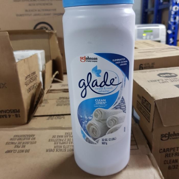 Glade Carpet And Room Refresher Clean Linen 32 Oz (907Gr) Gratisongkir