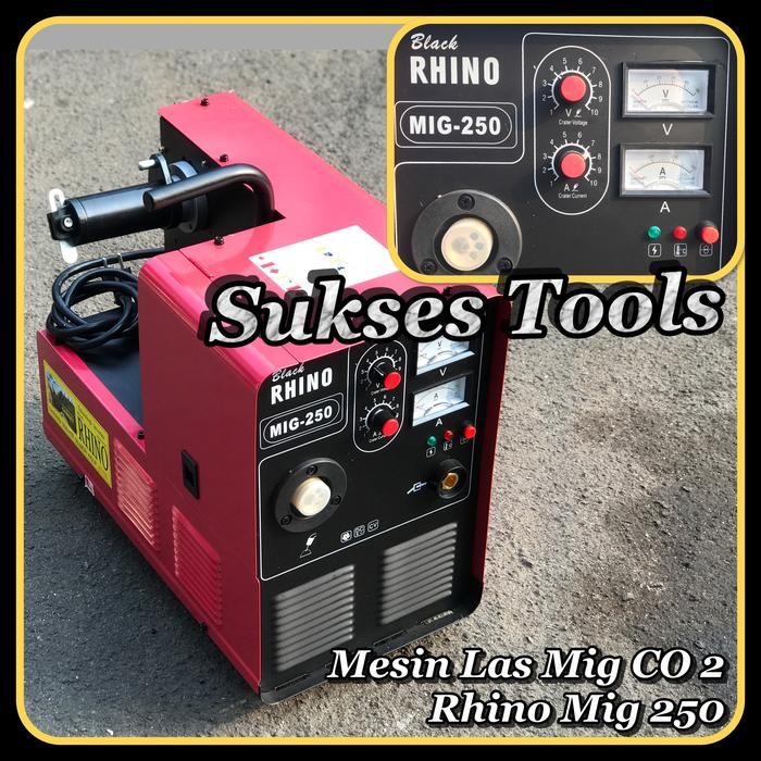 Termurah Mesin Las Mig Rhino Mig 250 A Trafo Las Mig Co Mosfat + Regulator