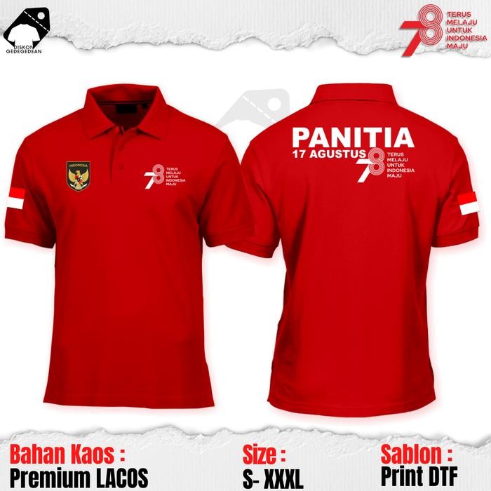 Polo Shirt Hut Ri Ke 78 - Kaos Kerah Hut Ri 78 - Kaos Kemerdekaan 1