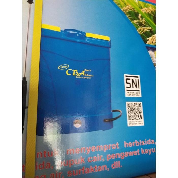 Sprayer Cba Ultra Elektrik 16 L Tangki Alat Semprot Pertanian