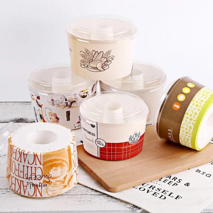 10pcs-Paper Cup Chiffon Loyang Kertas Chiffon Dus Chiffon Tanpa Loyang