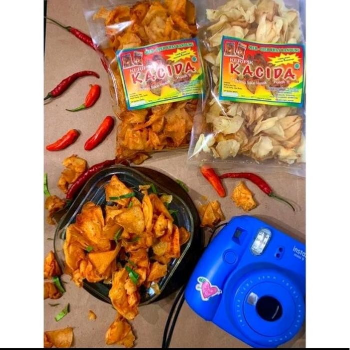 

Sedia Ce keripik kacida 200gr (gramedia) pedas Singkong Chips Snacks Food