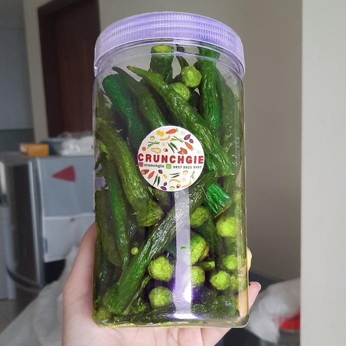 Sedia Okra Crisps Keripik Okra Dried Okra Keripik Sayur