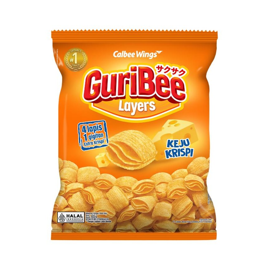 

Sedia GuriBee Snack Keju Krispi 65g