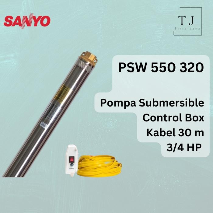 Pompa Satelit Sanyo Psw 550 320 3/4 Hp 1" Pompa Celup Submersibe