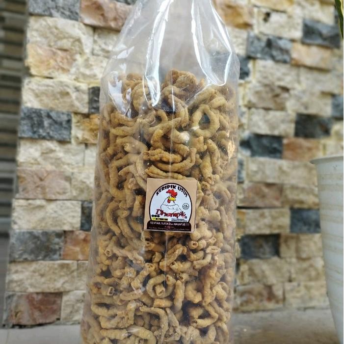 

Sedia 1KG kripik usus crispy ayam,usus Keripik Crispy free packing kardus dan babble p