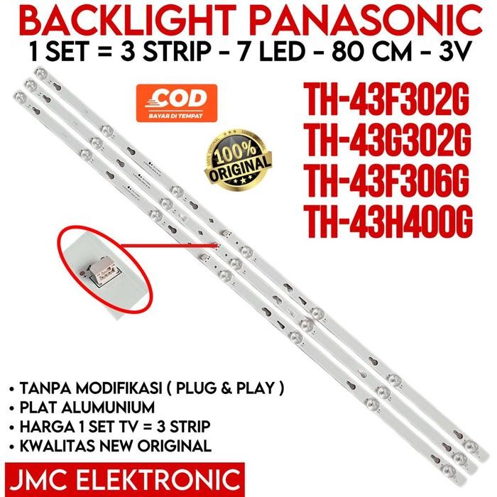 Terlaris BACKLIGHT TV LED PANASONIC 43 INC TH-43F302G TH-43G302G TH43F302G TH43G302G LAMPU LED 43IN