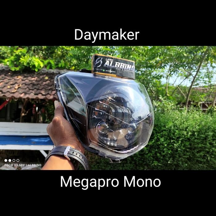 Daymaker MEGAPRO MONOSHOCK headlamp lampu depan mp mono set custome