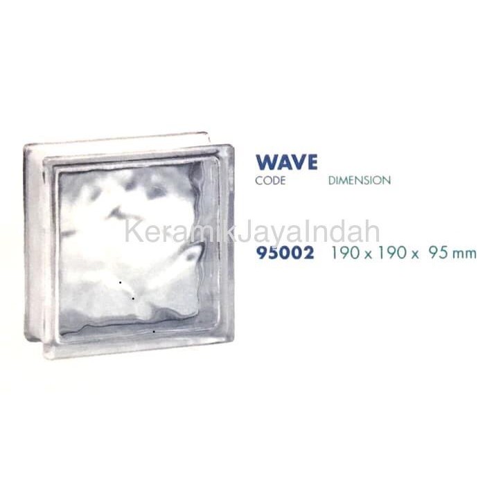 (Allthebest) Glassblock Glass Block - wave