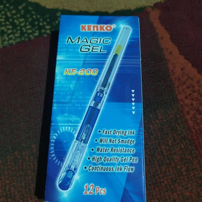 

PROMO Kenko. Pena Gel/Alat Tulis 0.5mm. Magic Gel KE-200. - Biru