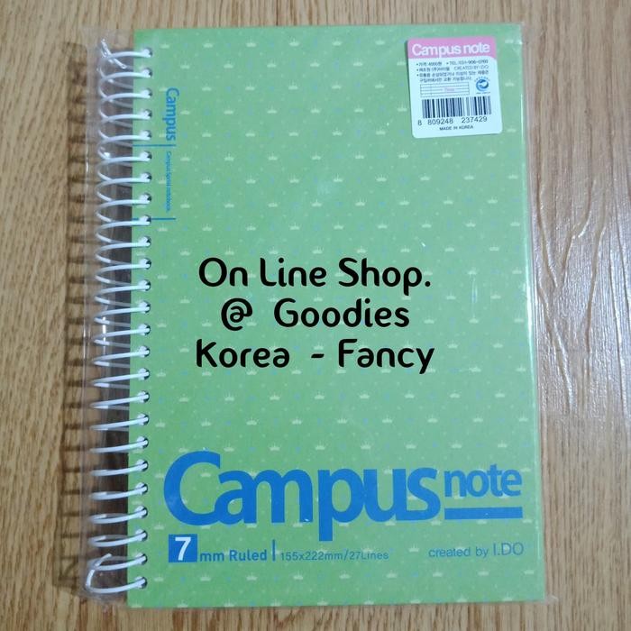 

Buku Tulis Spiral Notebook RingBook Campus Ori Korea Ready Stock