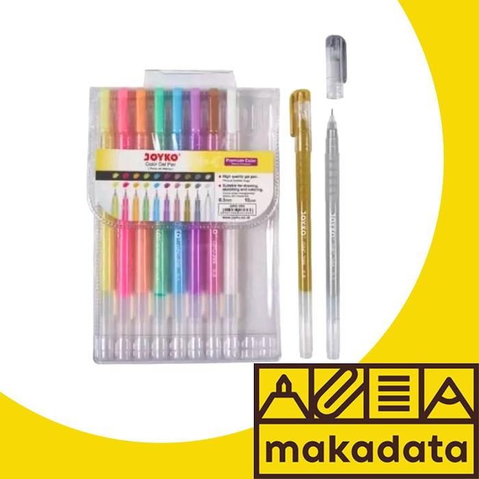 

PULPEN BOLPEN BOLPOINT GEL JOYKO 10 WARNA GPC-299 MURAH