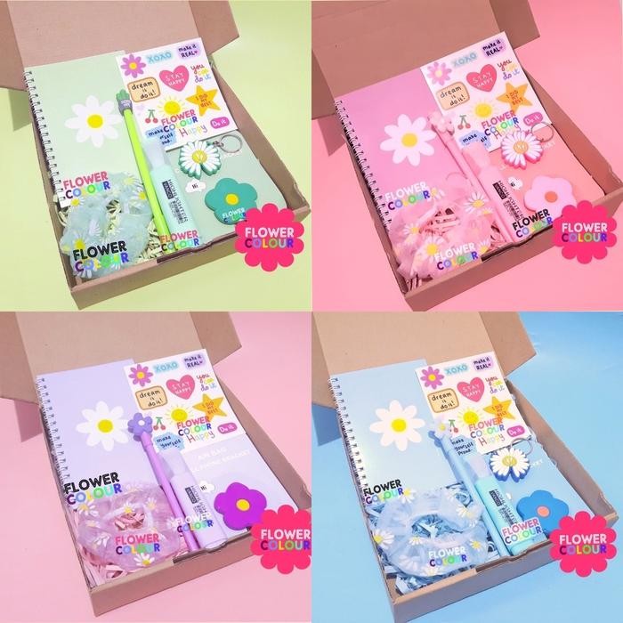 

Paket Alat Tulis Aesthetic Bunga