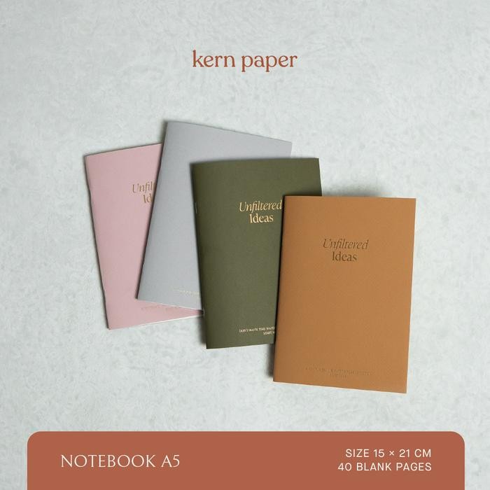

Kern Paper Kern Paper Notebook A5 - Unfiltered Ideas Buku Tulis Quotes Premium