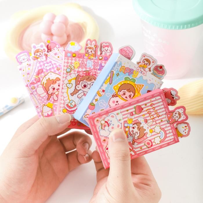 

Sticky note 1 Set Cute / Sticky Note Motif Karakter Lucu Japanese