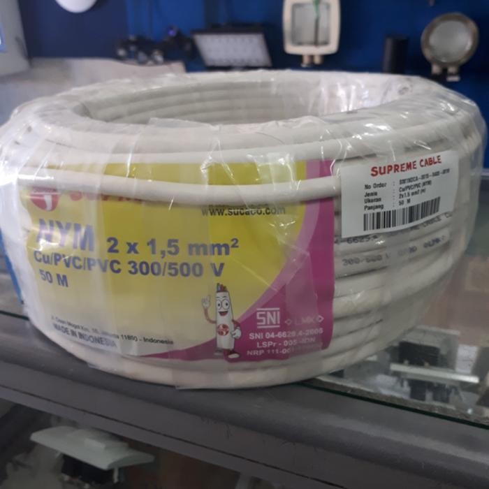 KABEL SUPREME 2X1,5MM 50METER CABLE SUPREME 2X1,5 MM 50 METER SUPREME