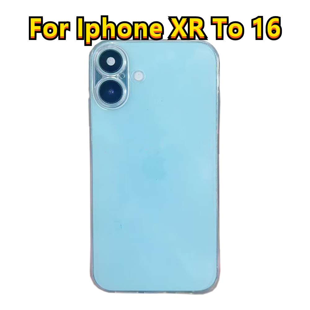 For Iphone XR To 16 Ultra Thin Protective Case , For IPhone XR DIY 16 , For IPhone XR Like 16 Soft T