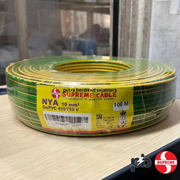 KABEL NYA 10MM MERK SUPREME / KABEL NYA 10 MM SUPREME TERMURAH